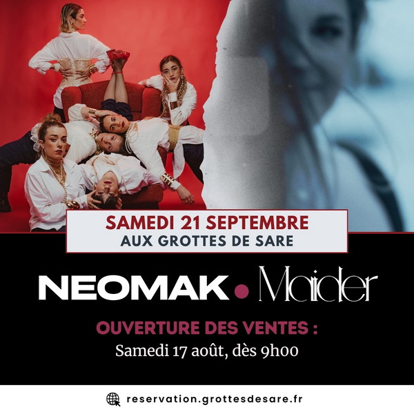 Concerts inédits de MAIDER et NEOMAK aux grottes de Sare